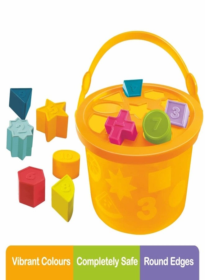 Toymate Kiddy’s Basket Play - Combo of Hammering Fun & Shape Sorting Basket - A Learning Shapes Colors Knock Pounding Fine Motor Toy Set for Kids Toddlers - Image 4
